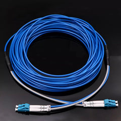 Blue Square-Head Dual-Core Fiber